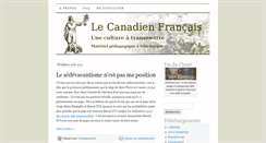 Desktop Screenshot of canadienfrancais.org