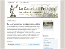 Tablet Screenshot of canadienfrancais.org